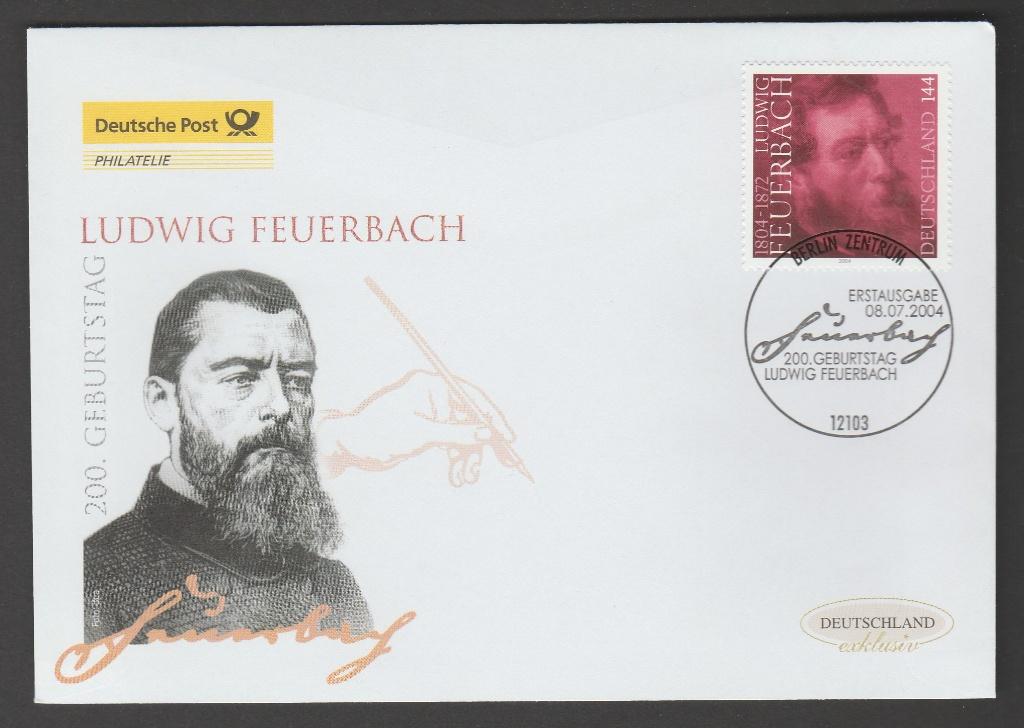 Duitsland - FDC Michelnr 2411 - Ludwig Feuerbach, filosoof, Verzenden, 1990 tot heden, Postfris