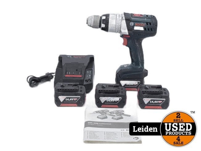 Bosch GSB 18 VE-2-LI Accuboormachine + 4 Accu's + Snellader