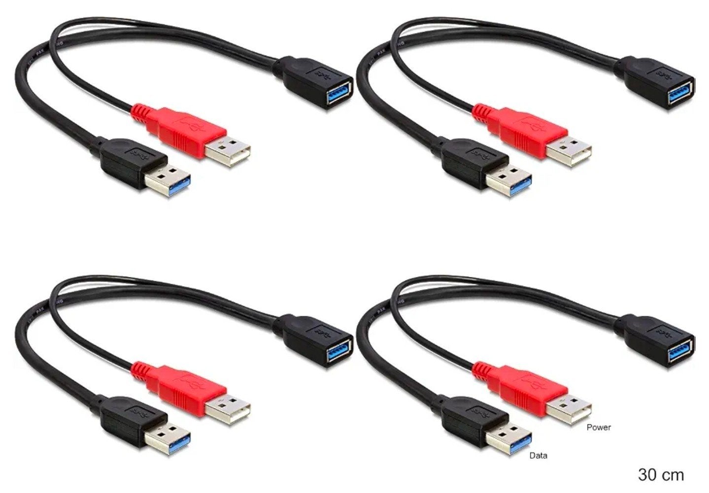 Delock USB 3.0 Y-kabel - 10 stuks, Computers en Software, Ophalen of Verzenden, Nieuw