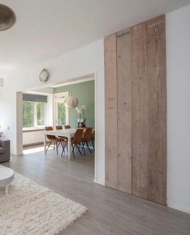 4 houten planken, Doe-het-zelf en Verbouw, Ophalen, Gebruikt, 250 tot 300 cm, Plank