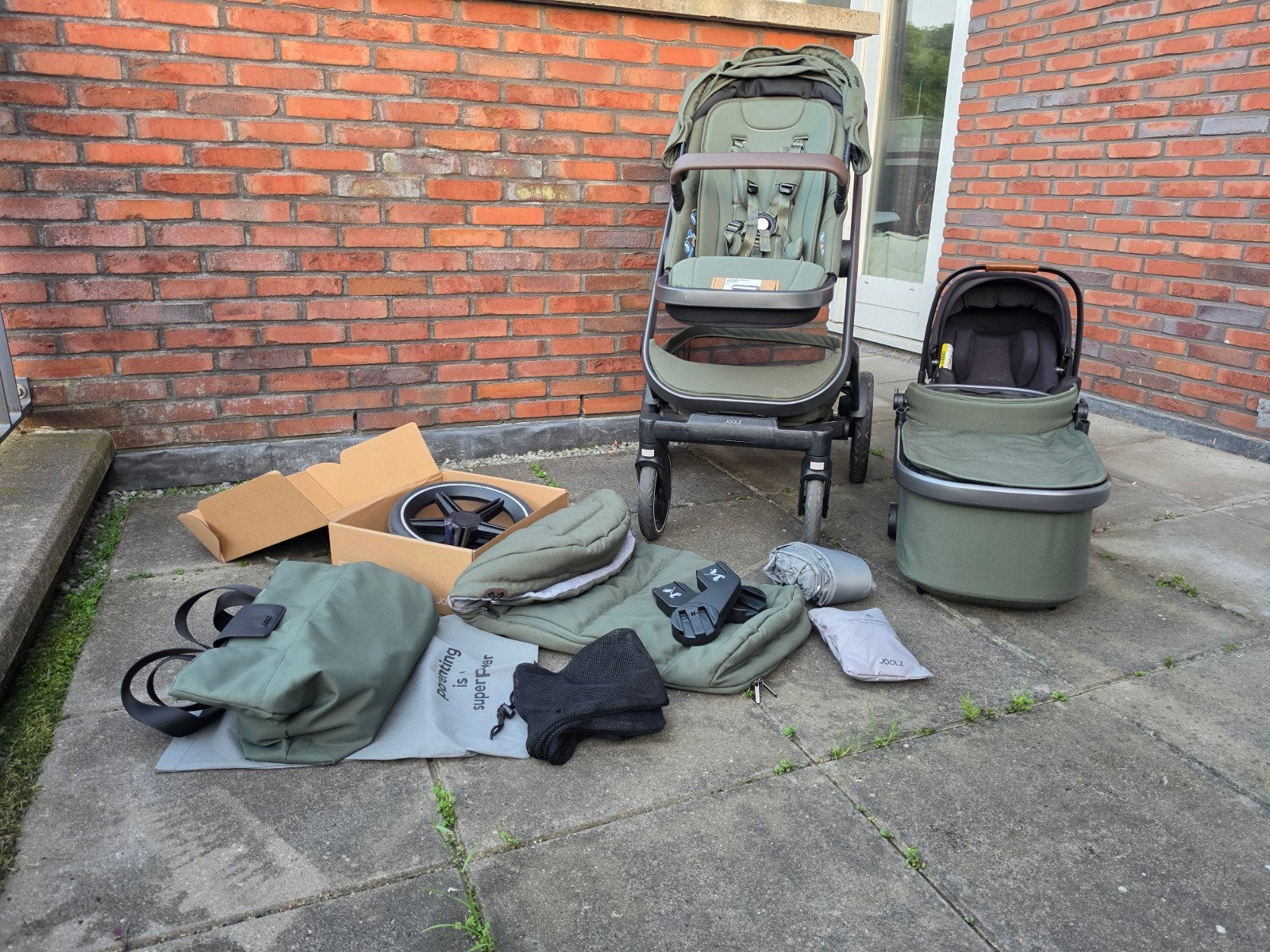 Joolz Geo3 Forest Green complete set met Nuna Maxi-Cosi, Ophalen