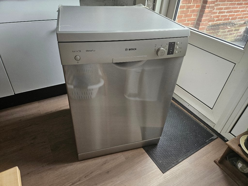 VRIJSTAAND Bosch vaatwasser SMS25AI05E grijs, Witgoed en Apparatuur, Vaatwasmachines, Ophalen, Gebruikt, Minder dan 10 liter, 85 tot 90 cm
