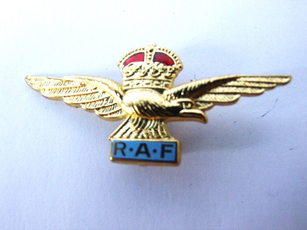 Embleem,Badge,GB,WWII,RAF,Royal Air Force,Side,Cap,Schuitje, Verzamelen, Militaria | Tweede Wereldoorlog, Verzenden, Luchtmacht