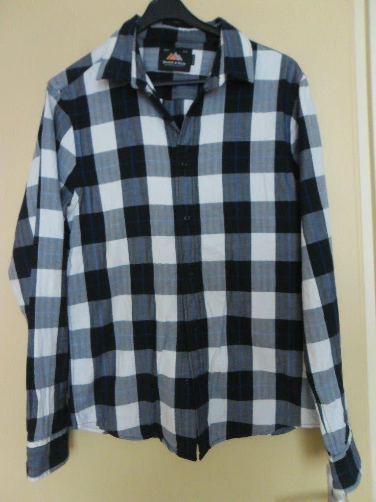Nieuw scotch&soda heren overhemd Maat M, Zwart, Nieuw, Scotch & Soda, Halswijdte 39/40 (M)