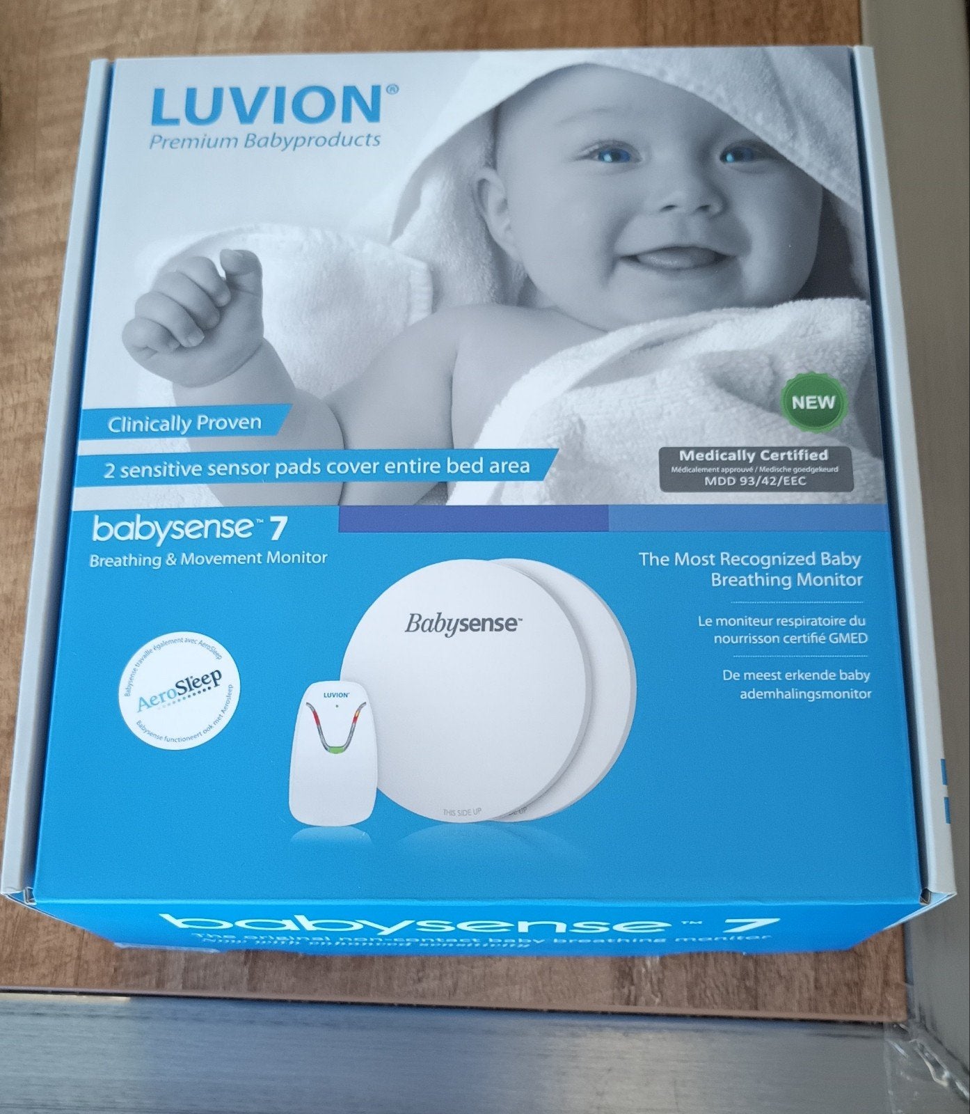 Luvion Babysense 7 Ademhalingsmonitor - Nieuw in doos, Kinderen en Baby's, Ophalen of Verzenden, Nieuw, Minder dan 100 meter