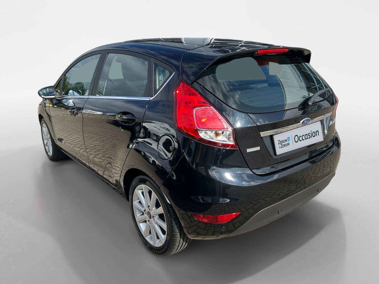 Ford Fiesta 1.0 EcoBoost Titanium |Automaat| Navigatie| Voor, Auto's, 12 maanden, Euro 6, Zwart, Origineel Nederlands
