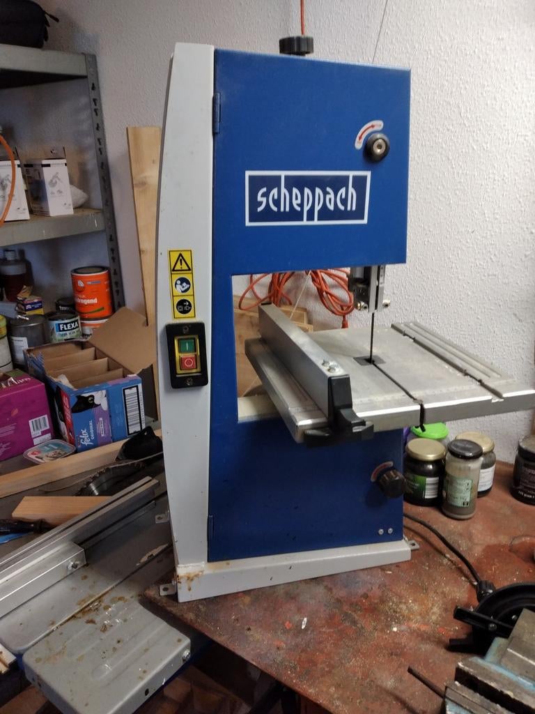 Scheppach basa1 lintzaag, Doe-het-zelf en Verbouw, Ophalen, Minder dan 600 watt, Lintzaag, 70 mm of meer