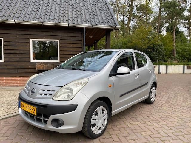 Leuke Nissan Pixo 1.0 50KW 5D 2010 Zilver/Grijs Nieuwe Apk, Auto's, Voorwielaandrijving, 200 kg, 4 stoelen, Origineel Nederlands