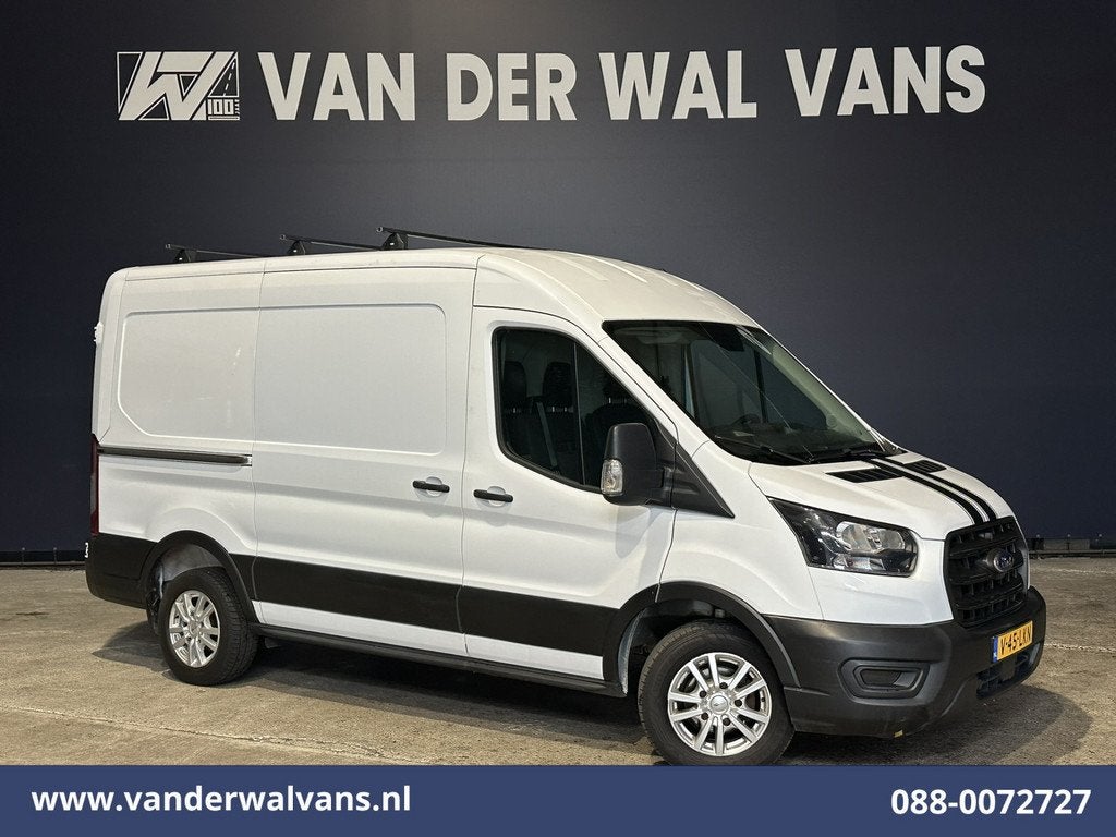Ford Transit 2.0 TDCI L2H2 Euro6 Airco | 2450kg Trekhaak | L, Auto's, Voorwielaandrijving, 4 cilinders, 2450 kg, Wit