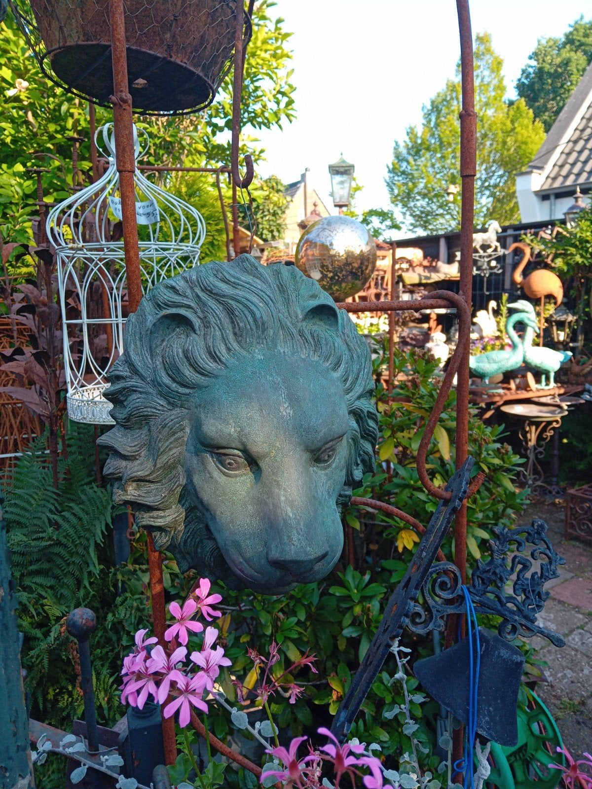 Waterspuwer waterornament vis kikker leeuw eend "De Evenaar", Ophalen