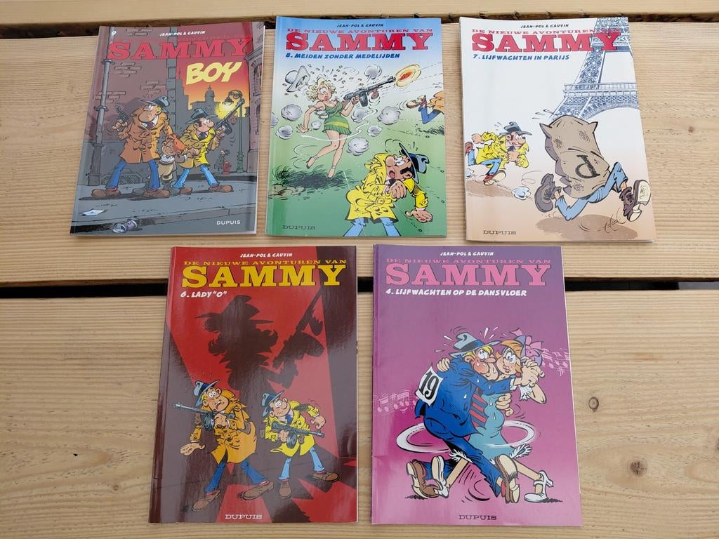 De Nieuwe Avonturen van Sammy - (5 stripboeke, Ophalen of Verzenden