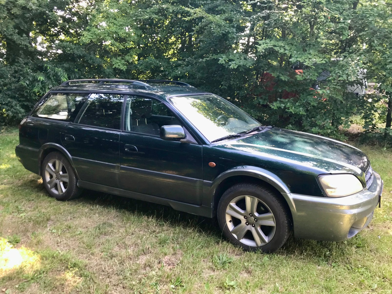 VERKOCHT Subaru Legacy 2.5 Outback AWD 2002 Groen VERKOCHT, Auto's, Subaru, Particulier, Legacy, Benzine, E, Stationwagon, Handgeschakeld