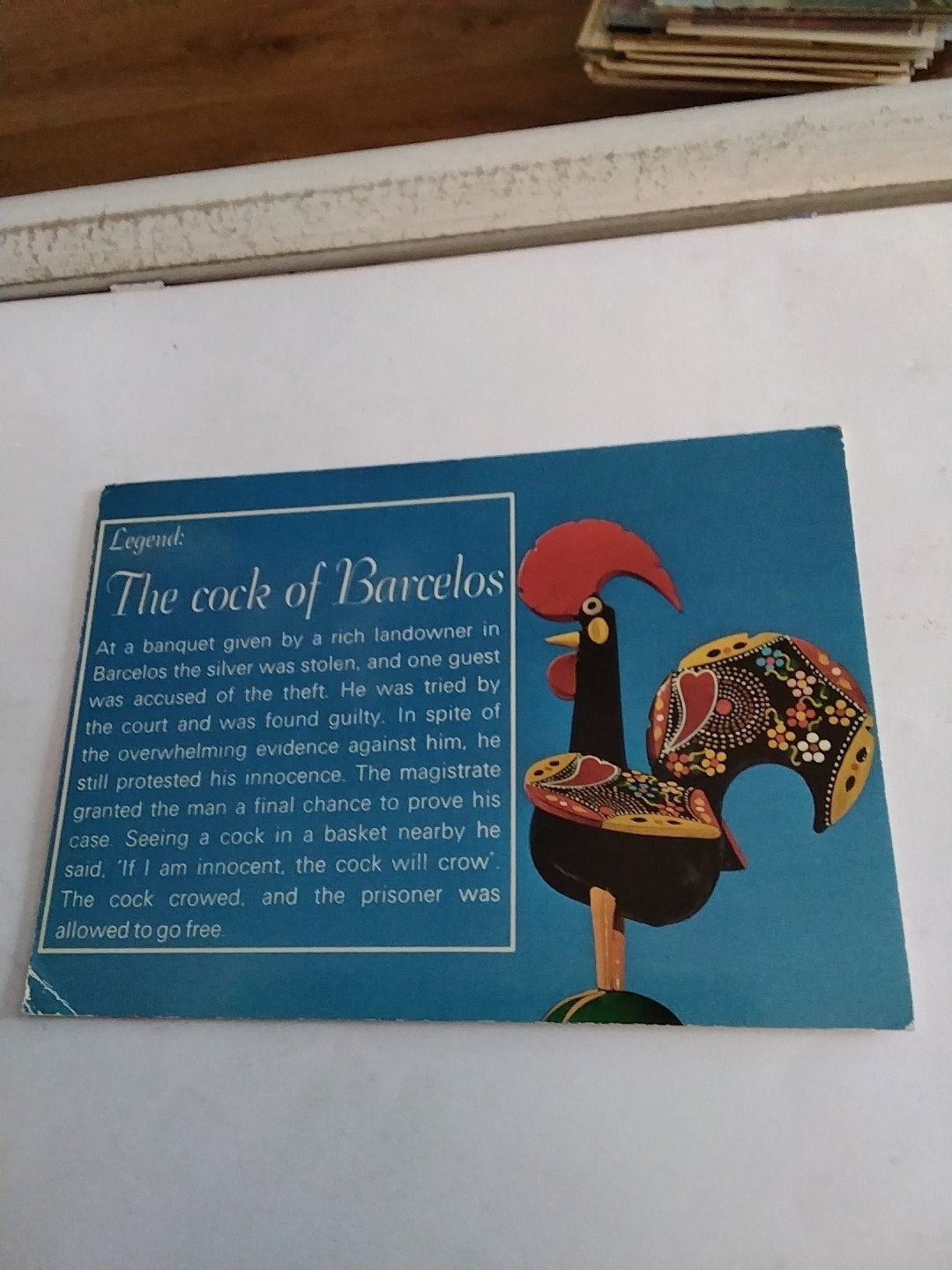 Vintage Ansichtkaart: De Haan van Barcelos, Portugal, Ophalen of Verzenden, 1960 tot 1980, Gelopen