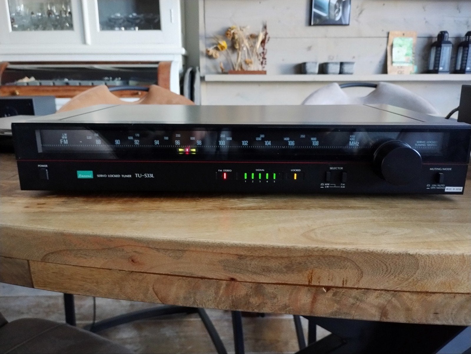 Vintage Sansui TU-S33L tuner perfecte FM stereo ontvangst, Audio, Tv en Foto, Ophalen, Gebruikt, Analoog
