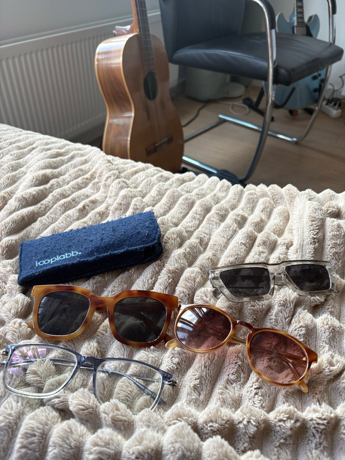 Diverse brillen en zonnebrillen - Looplab, vintage stijl, Sieraden, Tassen en Uiterlijk, Overige merken, Gebruikt, Bruin, Ophalen of Verzenden