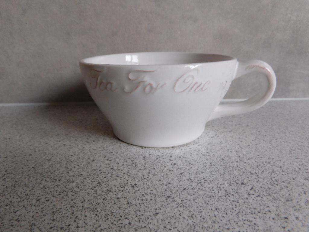 Tea Cup Tea for One Riviéra Maison, Keramiek, Ophalen of Verzenden, Zo goed als nieuw, Overige stijlen