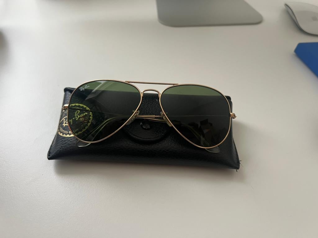 Rayban vintage pilotenbril RB3025 W3280, Ophalen of Verzenden, Zo goed als nieuw, Ray-Ban