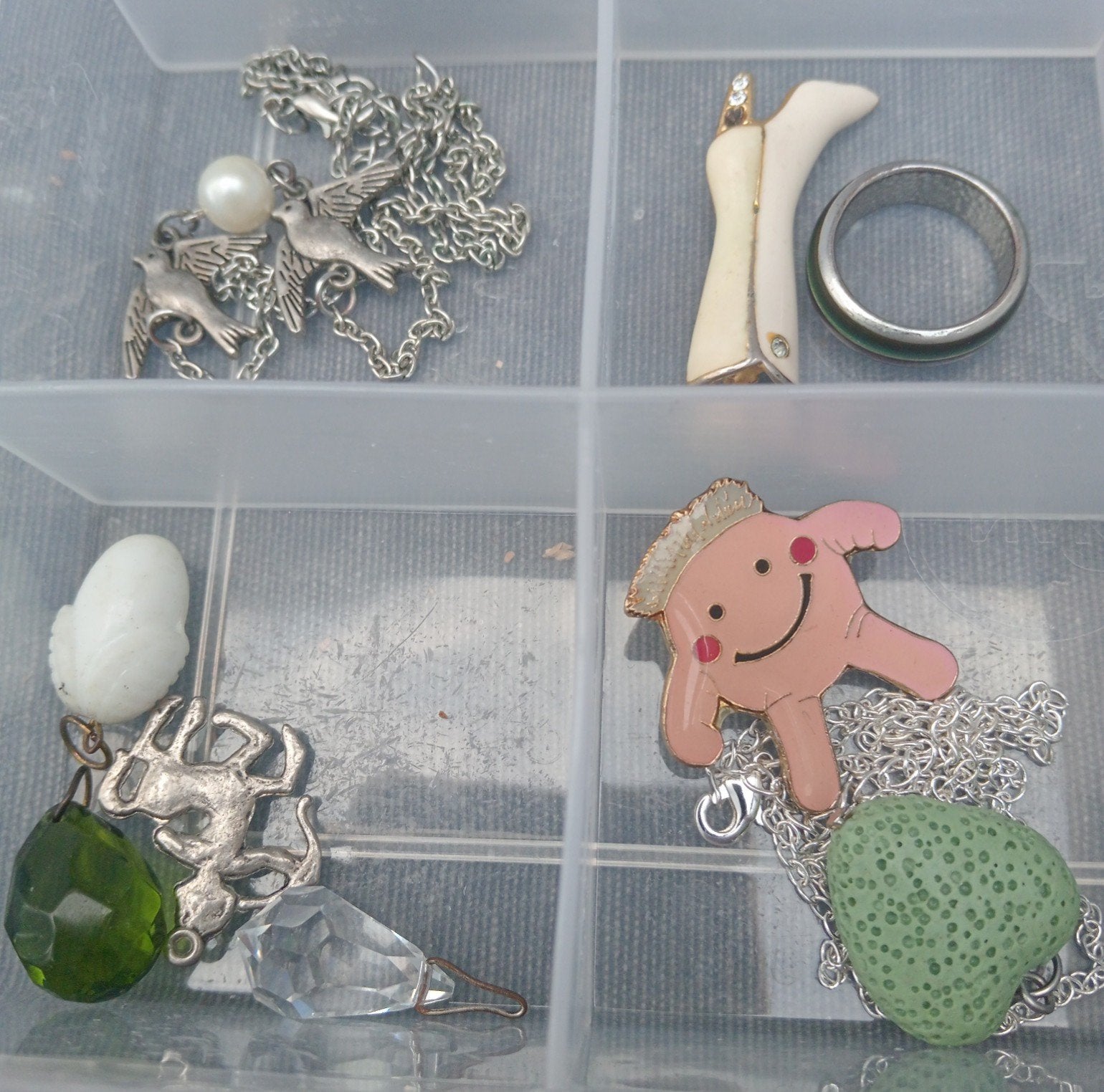 Vintage partij diverse sieraden, Ophalen of Verzenden, Overige materialen