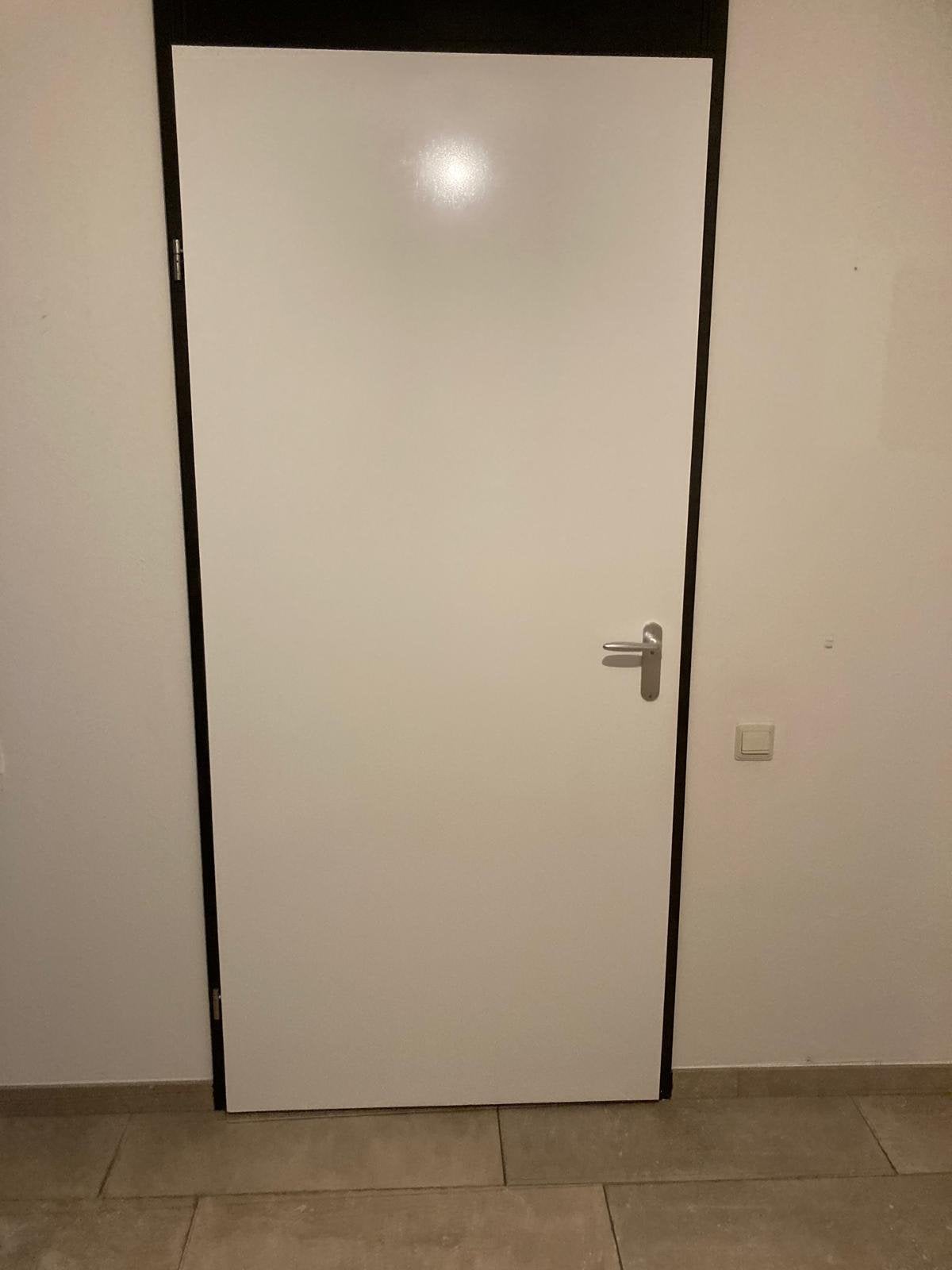 Opdek deur, Ophalen, Kunststof, Gebruikt, 80 tot 100 cm