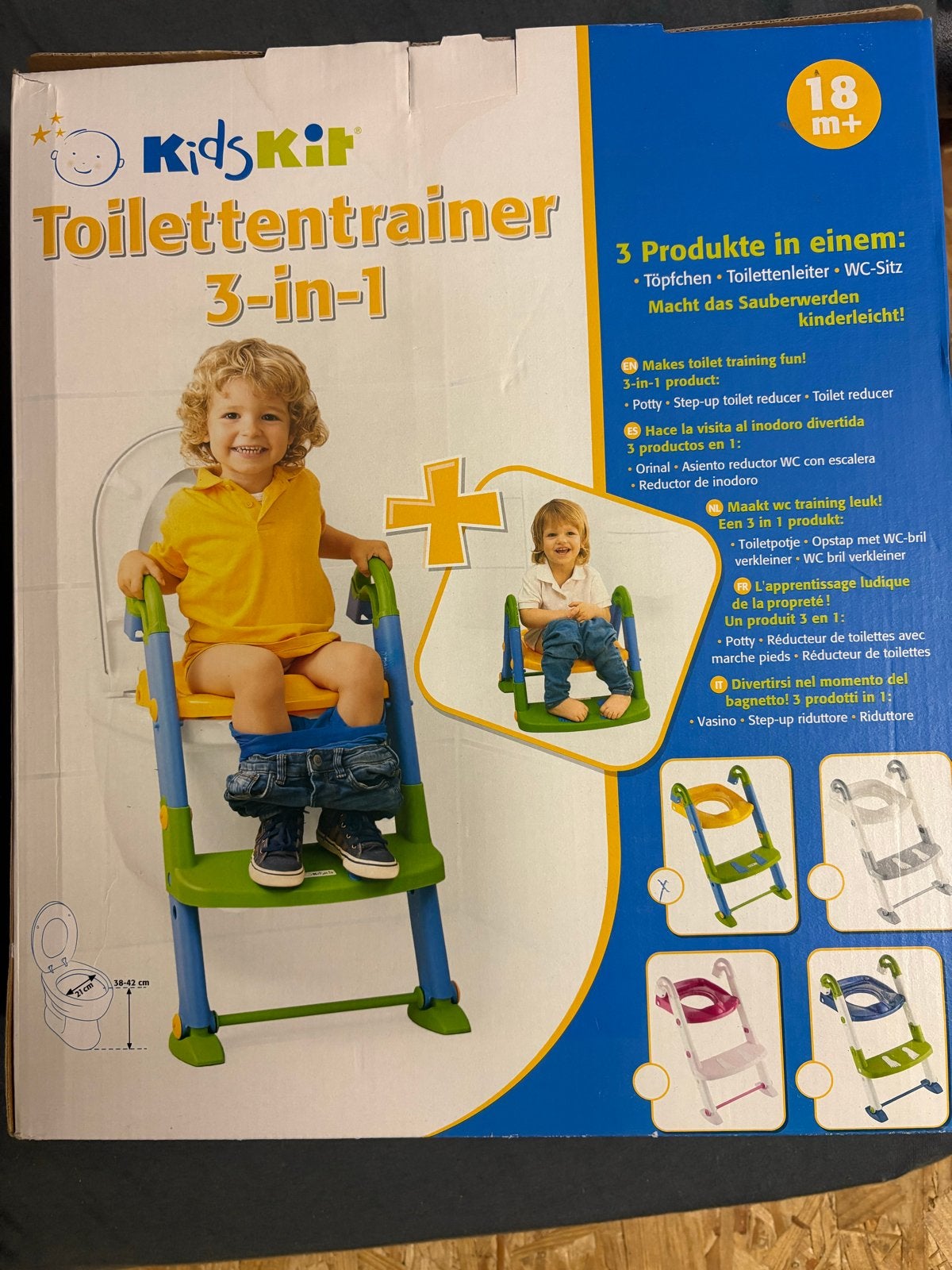 KidsKit Toilettentrainer 3-in-1 - Nieuw in doos!, Ophalen of Verzenden, Nieuw