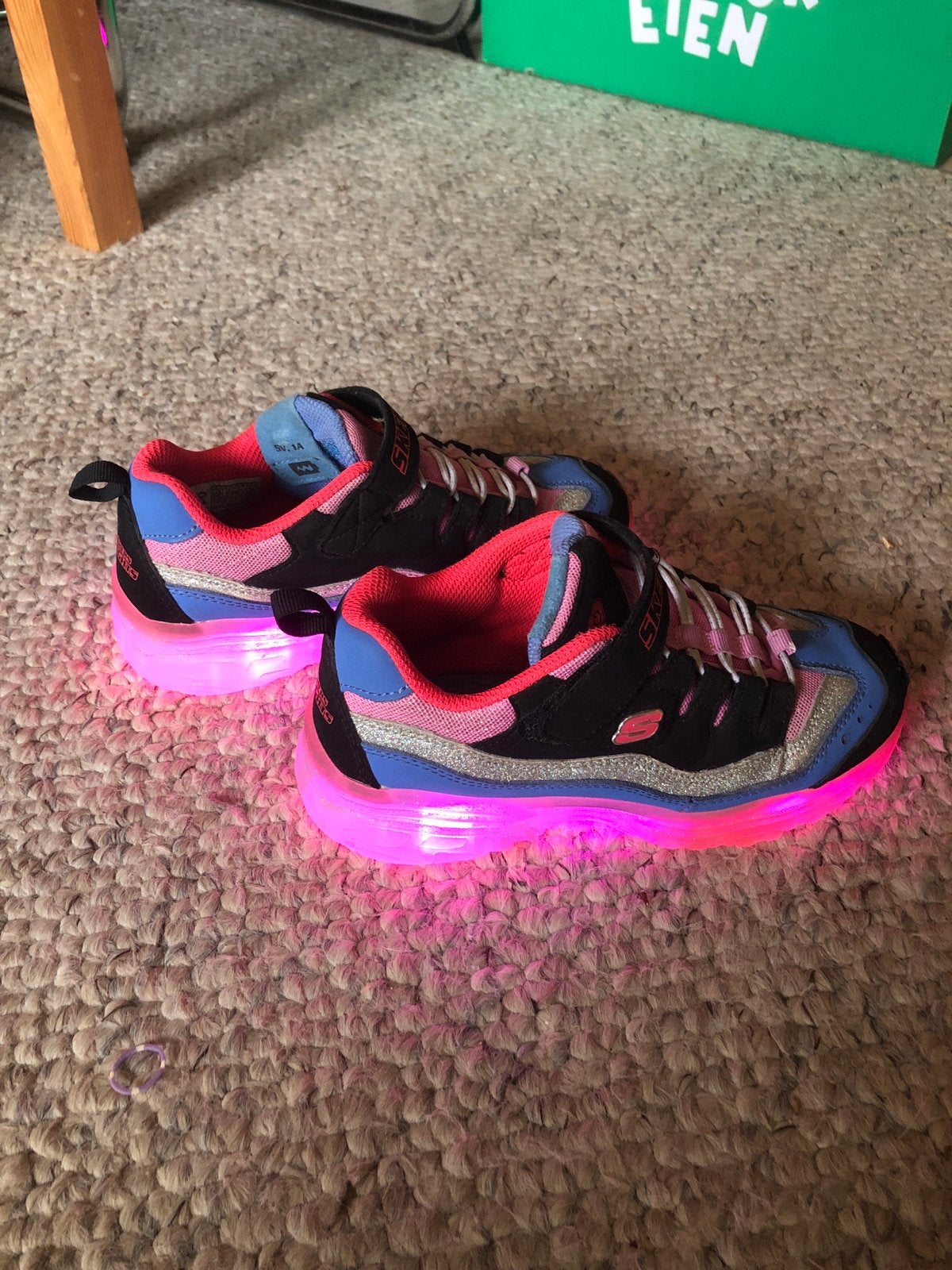 Skechers Ice Lights sneakers met LED-verlichting maat 34, Ophalen of Verzenden, Gebruikt, Jongen of Meisje, Schoenen
