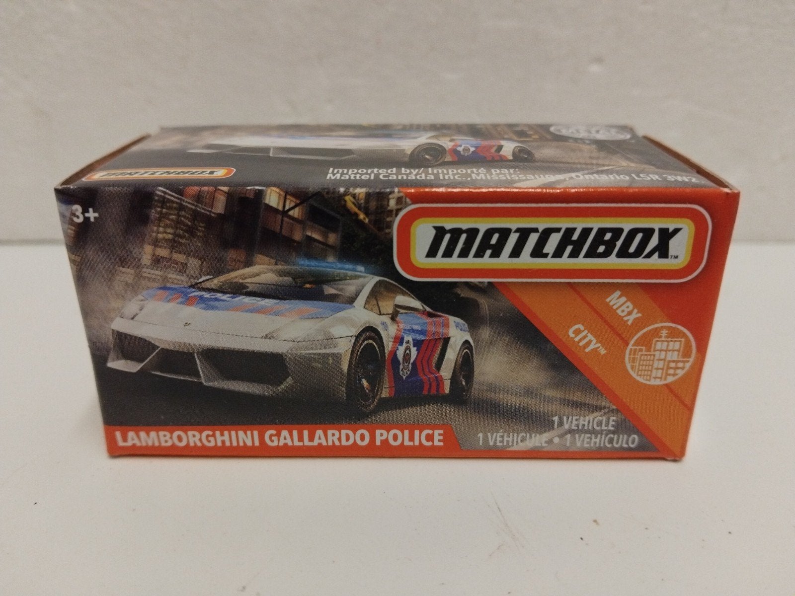 Matchbox Lamborghini Gallardo Police 3INCH, Ophalen of Verzenden, Zo goed als nieuw, Auto
