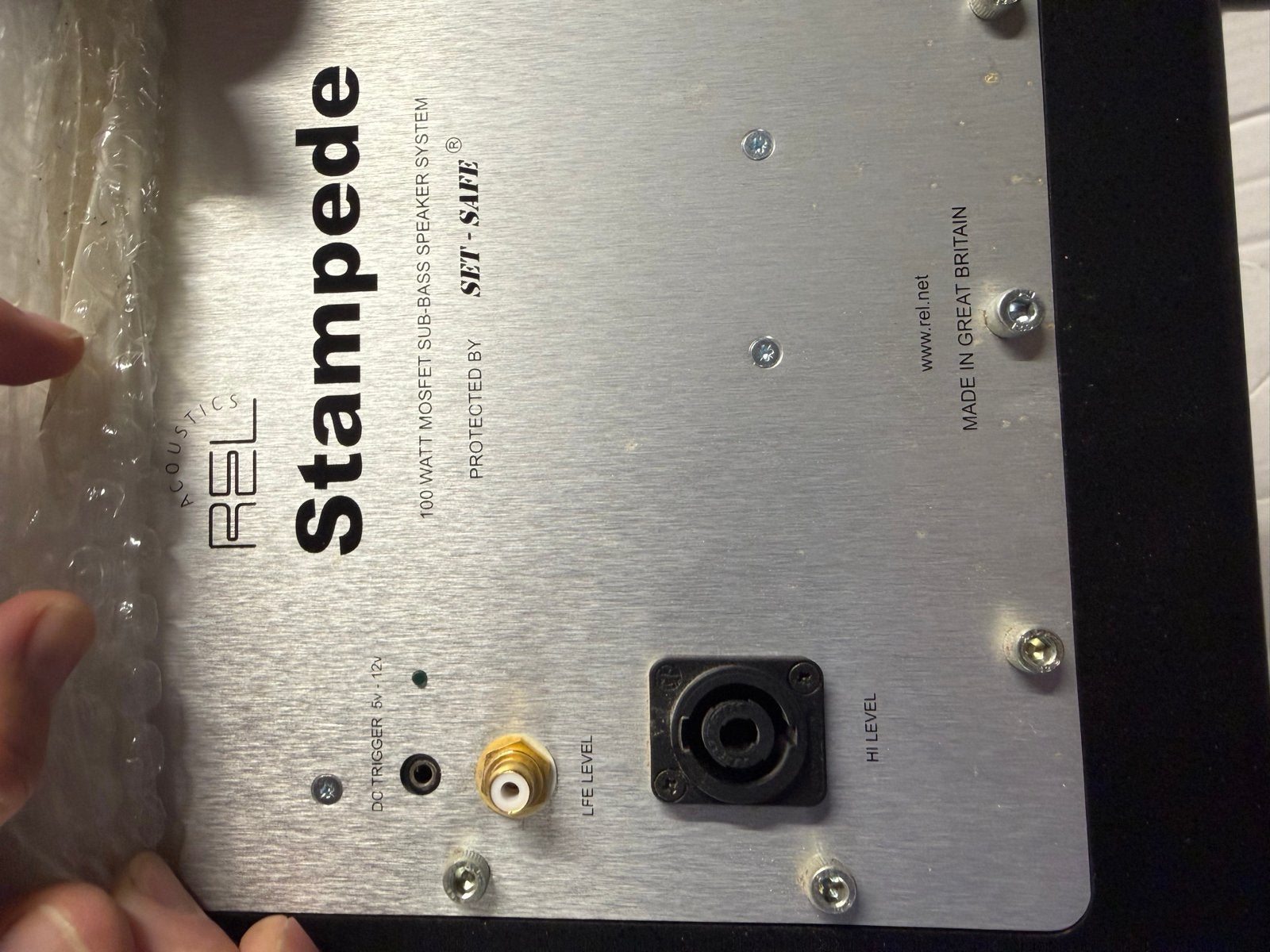 REL Acoustics Stampede Subwoofer - 100W Mosfet Bass, Audio, Tv en Foto, Gebruikt, Subwoofer, Ophalen, Overige merken