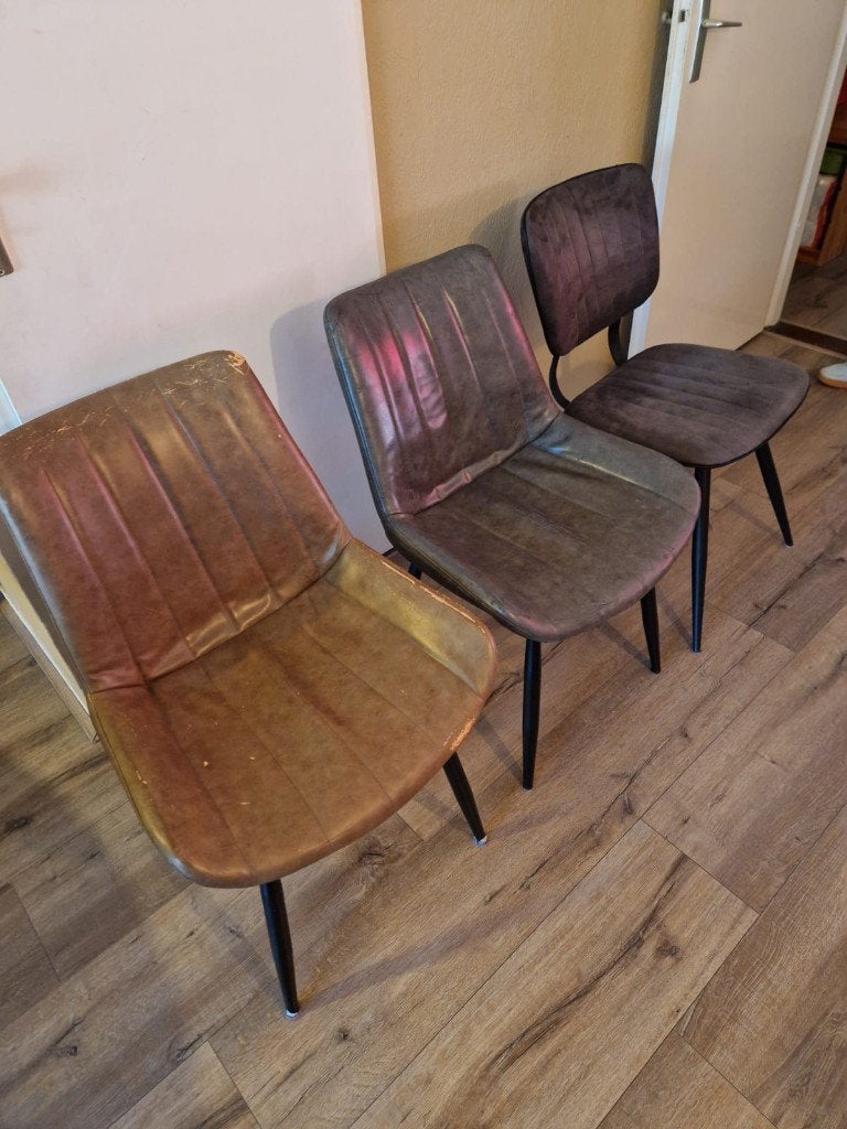 3 eetkamerstoelen - gratis, Ophalen, Gebruikt, Drie