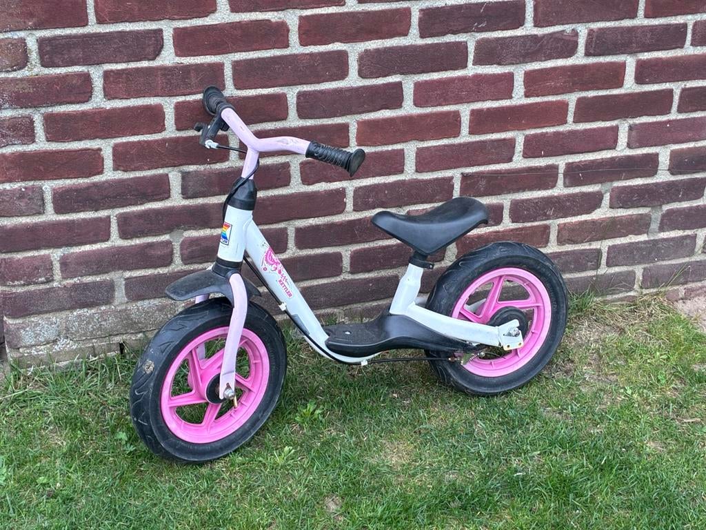 Kettler meisjes loopfiets roze/wit, Ophalen, Gebruikt, Loopfiets