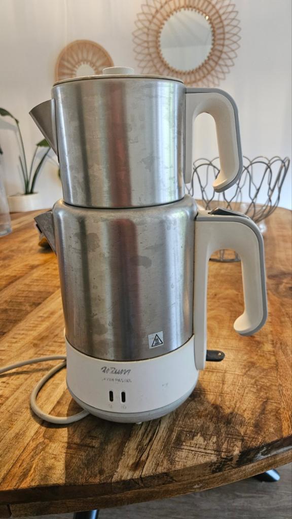 Arzum theeketel - Werkt perfect, wegens verhuizing, 1 tot 2 liter, Ophalen of Verzenden, Gebruikt, Rvs