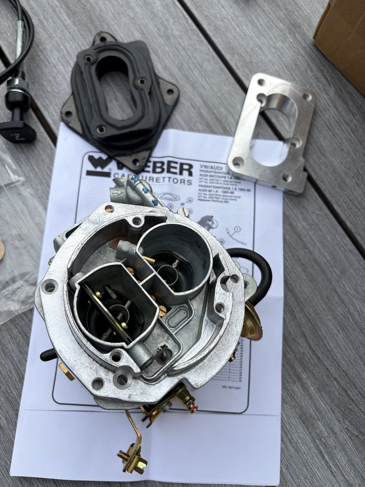 Nieuwe Weber Carburateur Kit voor VW/Audi (1.6/1.8), Ophalen of Verzenden, Nieuw, Audi