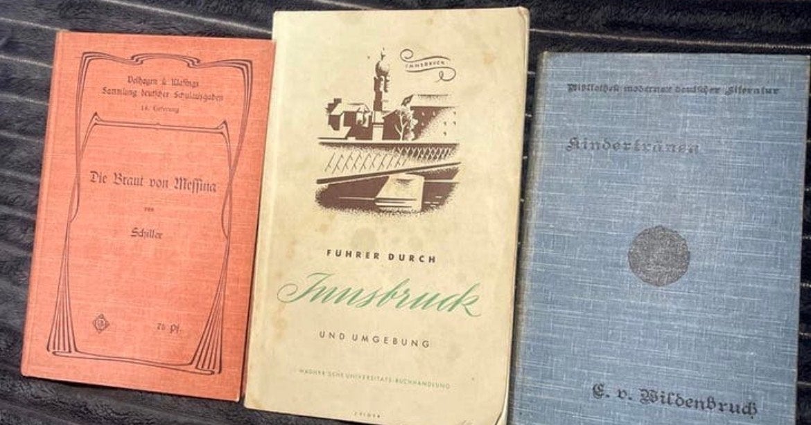 3 Oude Duitse Boeken: Schiller, Wildenbruch & Innsbruck Gids, Boeken, Ophalen of Verzenden, Gelezen, Europa overig