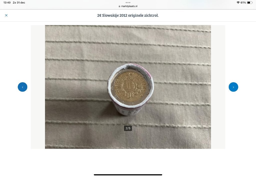 Zichtrol €2 Slowakije 2012., Ophalen of Verzenden, Slowakije, 2 euro, Setje