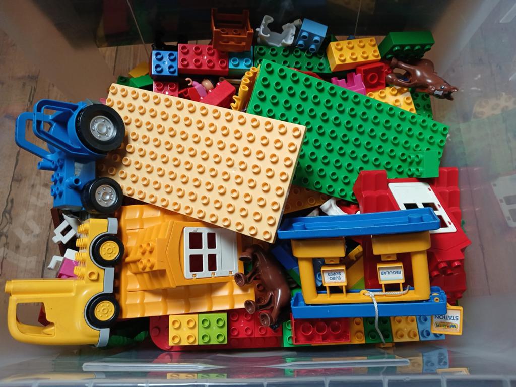 Grote doos met diverse Duplo ., Kinderen en Baby's, Speelgoed | Duplo en Lego, Ophalen, Gebruikt, Inclusief extra onderdelen, Duplo