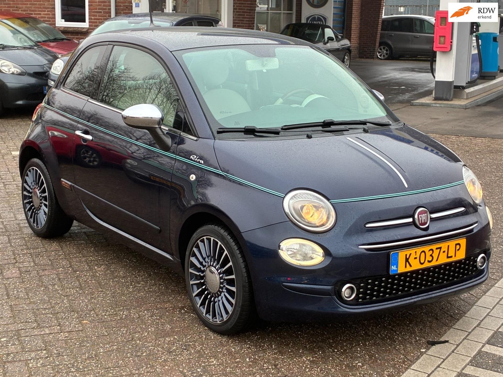 Fiat 500 RIVA UITVOERING 1.2 /4CIL / LUXE WIT LEDER / LM VEL, Voorwielaandrijving, Automatische klimaatregeling, Gebruikt, 4 cilinders