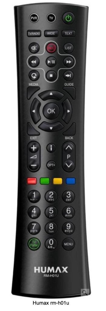 Humax afstandbediening zgan type  RM-H01U, Audio, Tv en Foto, Afstandsbedieningen, Ophalen of Verzenden, Zo goed als nieuw