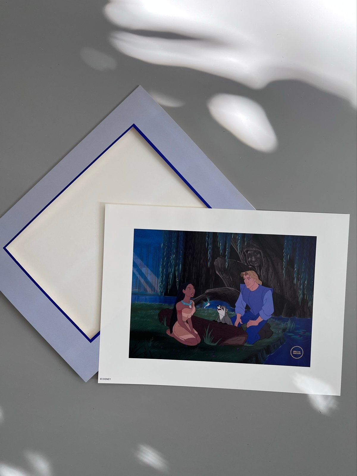 Disney Litho Pocahontas en John Smith - Special Edition, Ophalen of Verzenden, Personages en Fantasiefiguren, Lithografie