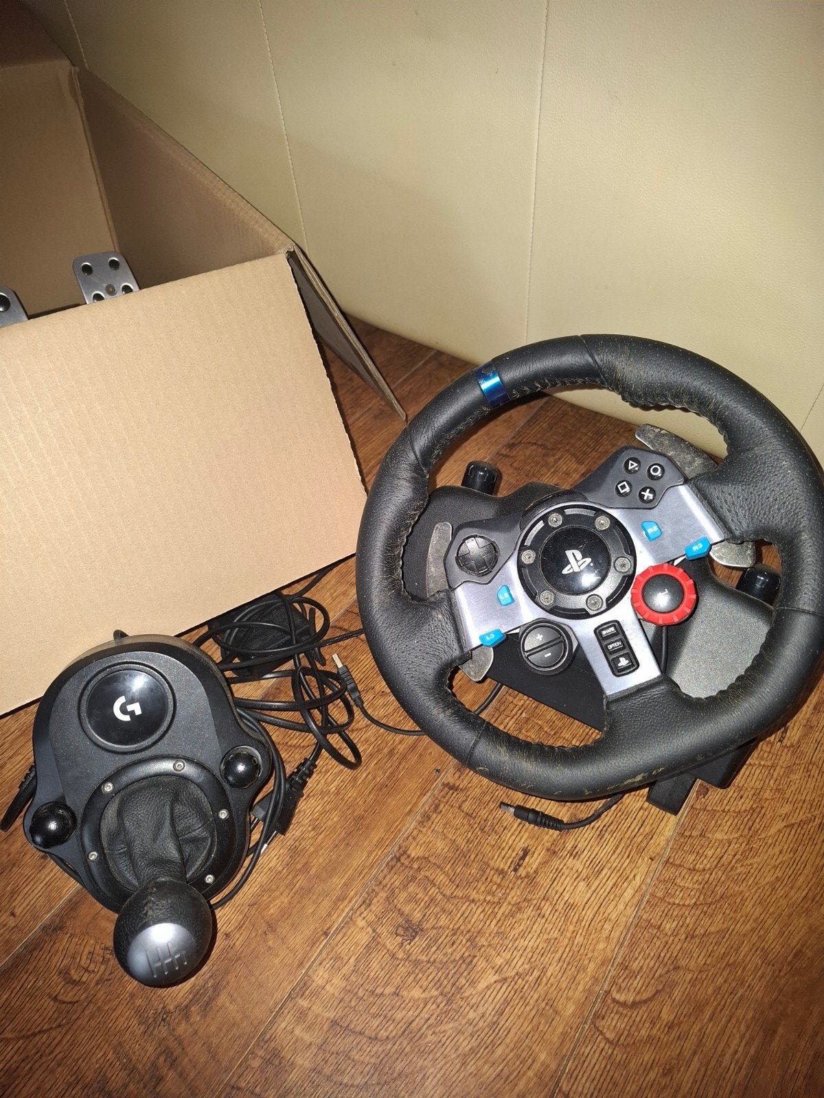 Logitech G29 racw stuur en Shifter en pedalen. lees tekst!, Racestuur, Gebruikt, Force feedback, Logitech