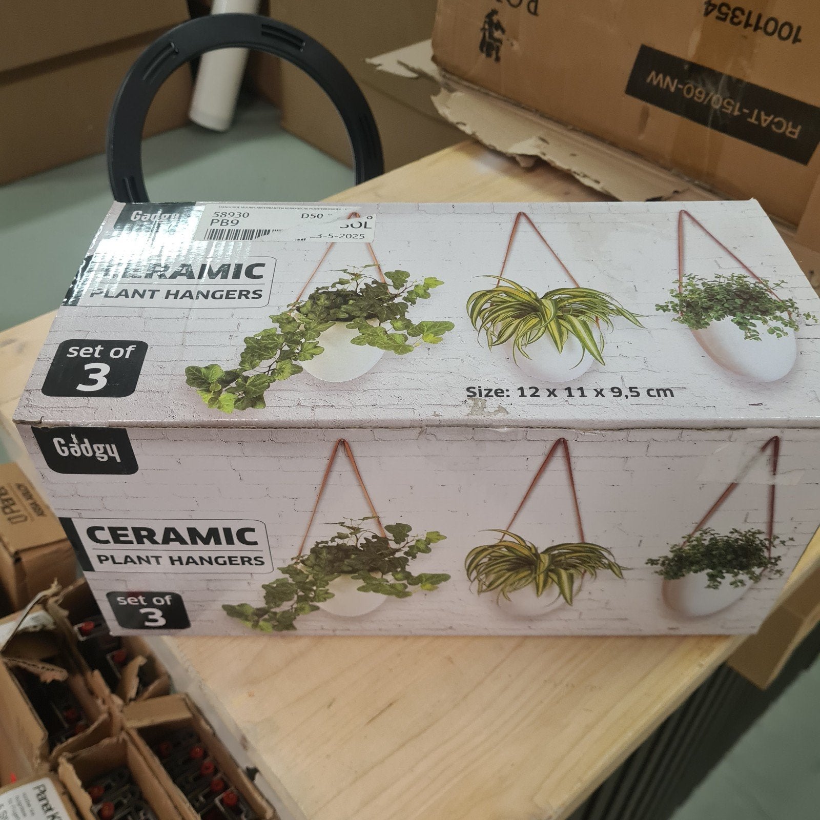 Set van 3 keramische plantenhangers - Gadgy, Overige materialen, Minder dan 30 cm, Minder dan 60 cm, Nieuw