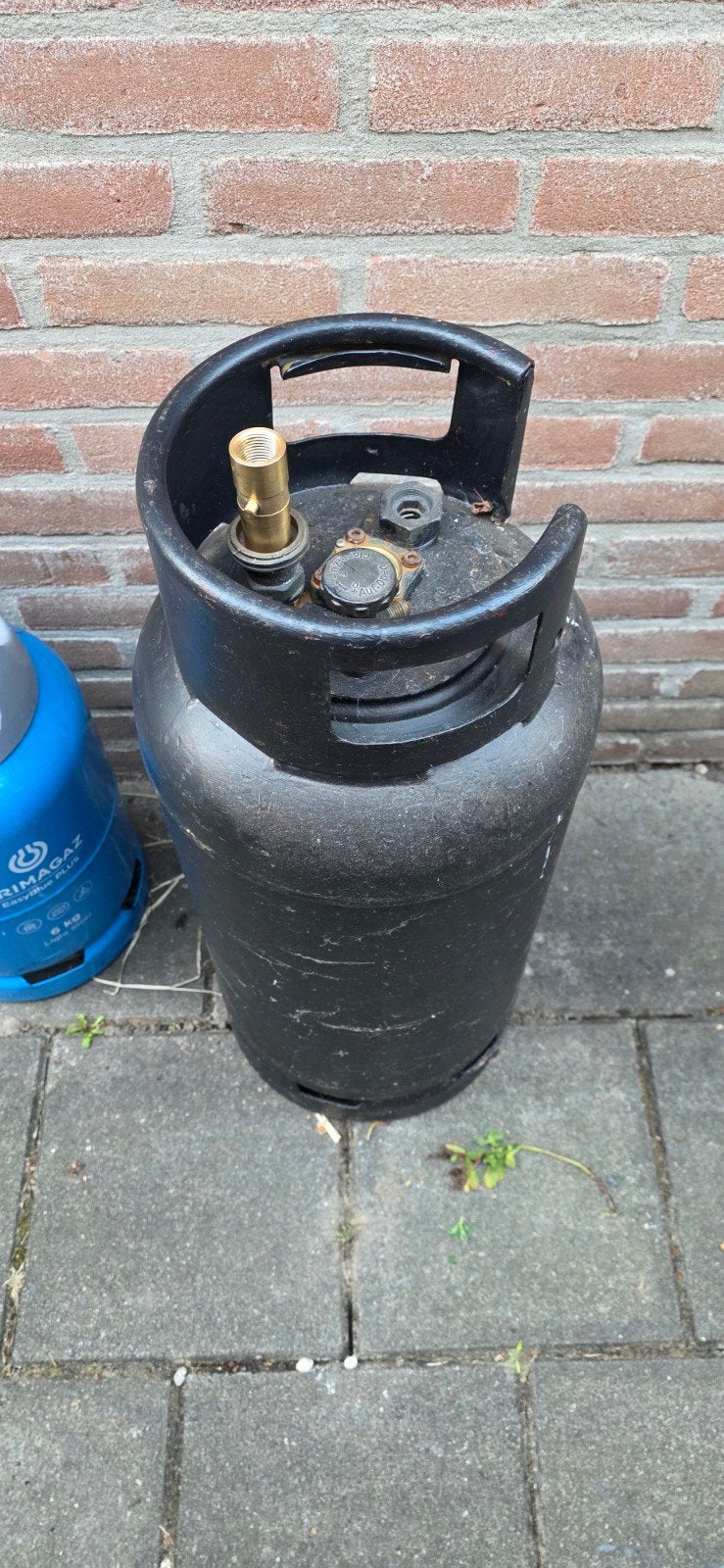 27 liter LPG gasfles hervulbaar met nippel - Ideaal voor cam, Ophalen, Gebruikt