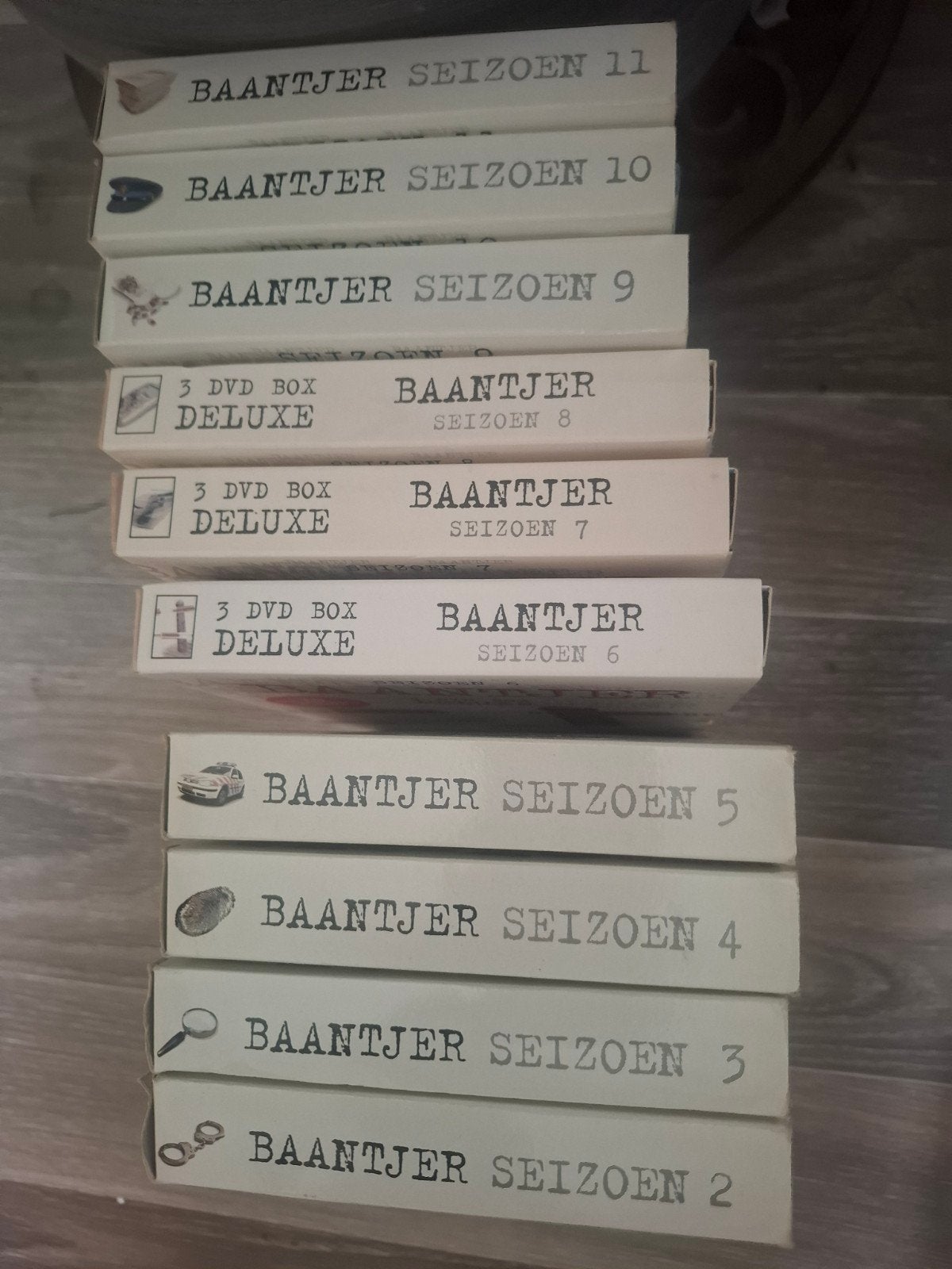 Baantjer seizoen 2 3 4 5 6 7 8 9 10 en 11, Ophalen of Verzenden, Zo goed als nieuw, 2 t/m 25 bandjes