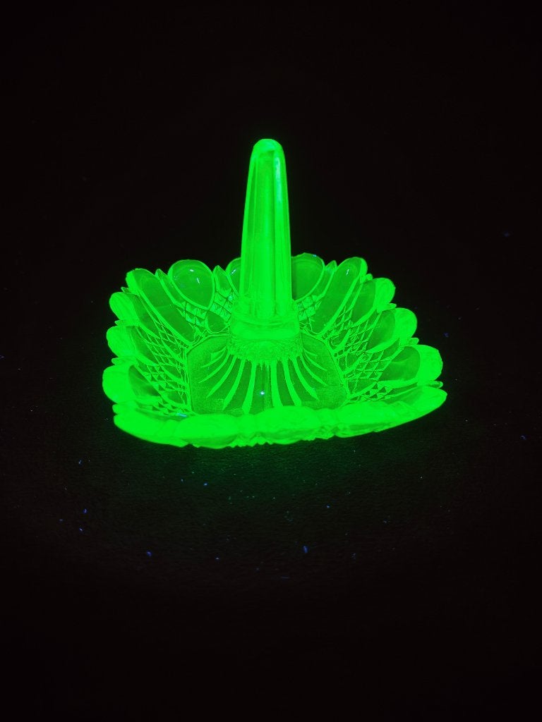 Val Saint Lambert Uranium Glass, Antiek en Kunst, Ophalen of Verzenden