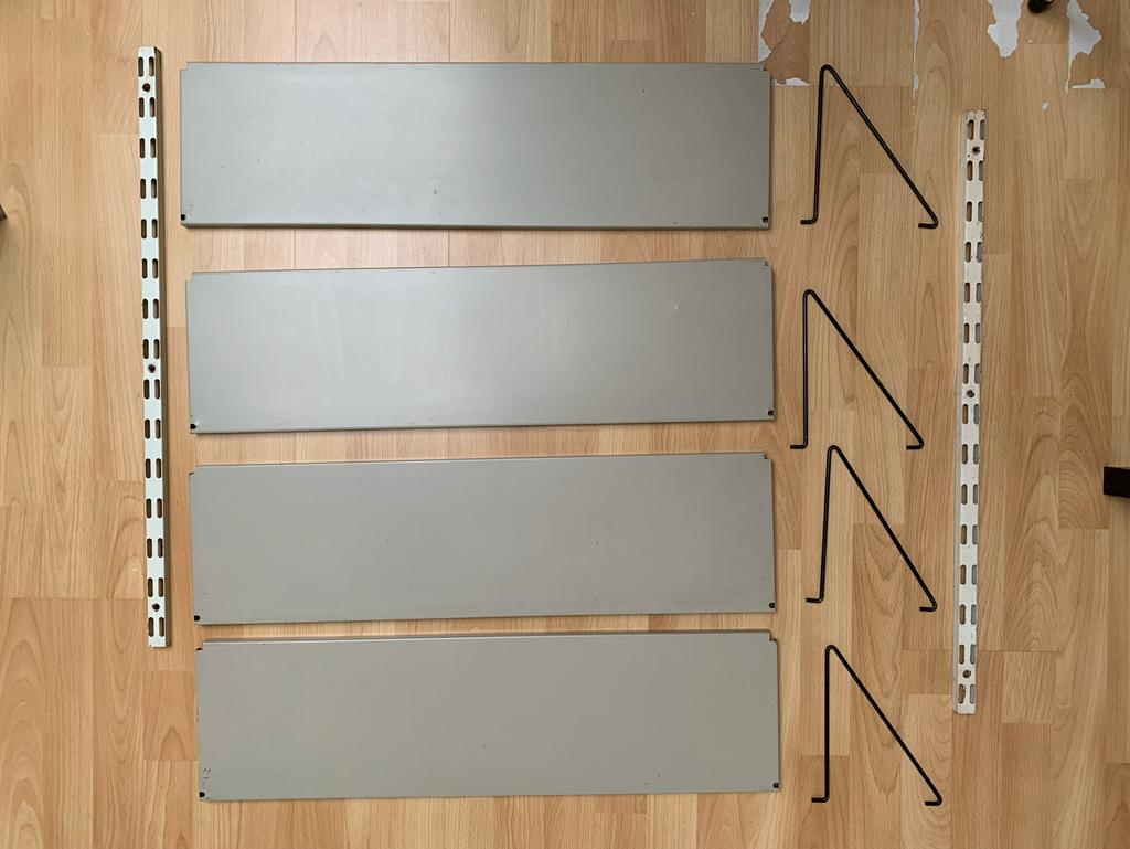 Vintage Wandmeubel Pilastro Stijl - Modulair Rek, Ophalen, Met plank(en), Gebruikt, Minder dan 150 cm