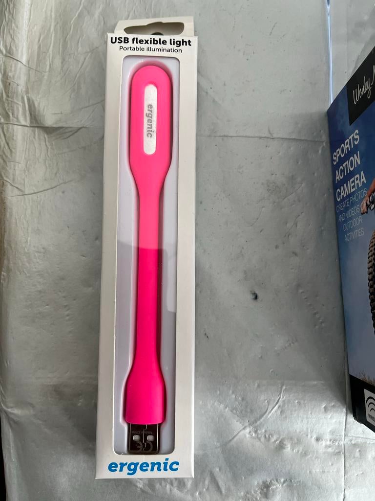 Ergenic USB Flexibel Licht - Draagbare Verlichting Roze, Ophalen, Nieuw