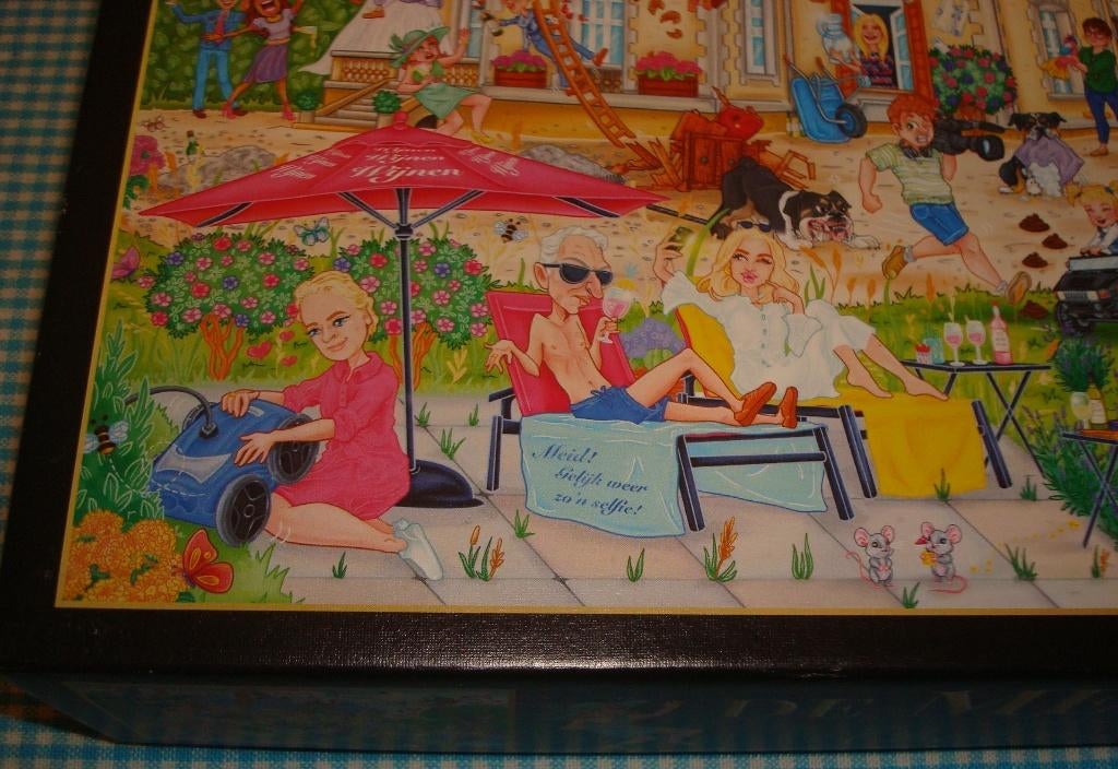 de MEILANDJES chateau op Stelten puzzel 1000 stukjes LEUK!, Ophalen of Verzenden, 500 t/m 1500 stukjes, Zo goed als nieuw