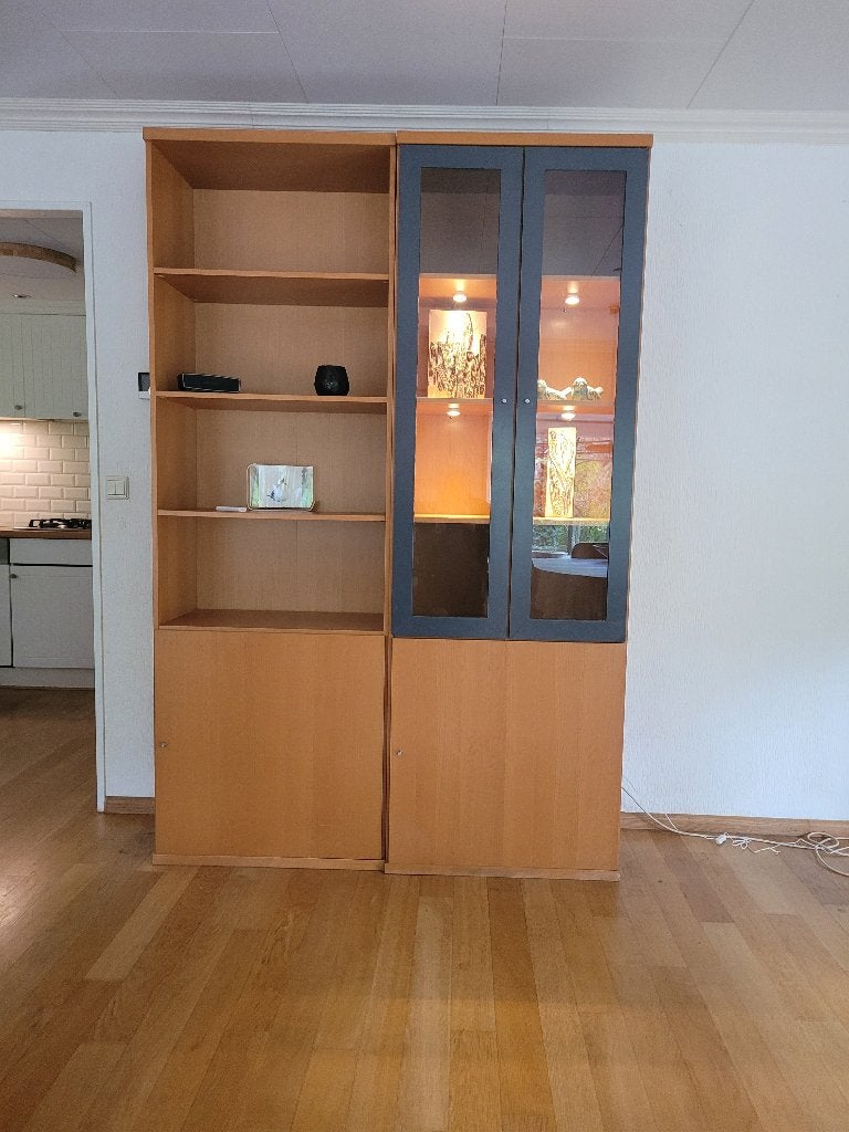 Boekenkast, vitrine kast, Ophalen, Gebruikt, 100 tot 150 cm, 200 cm of meer