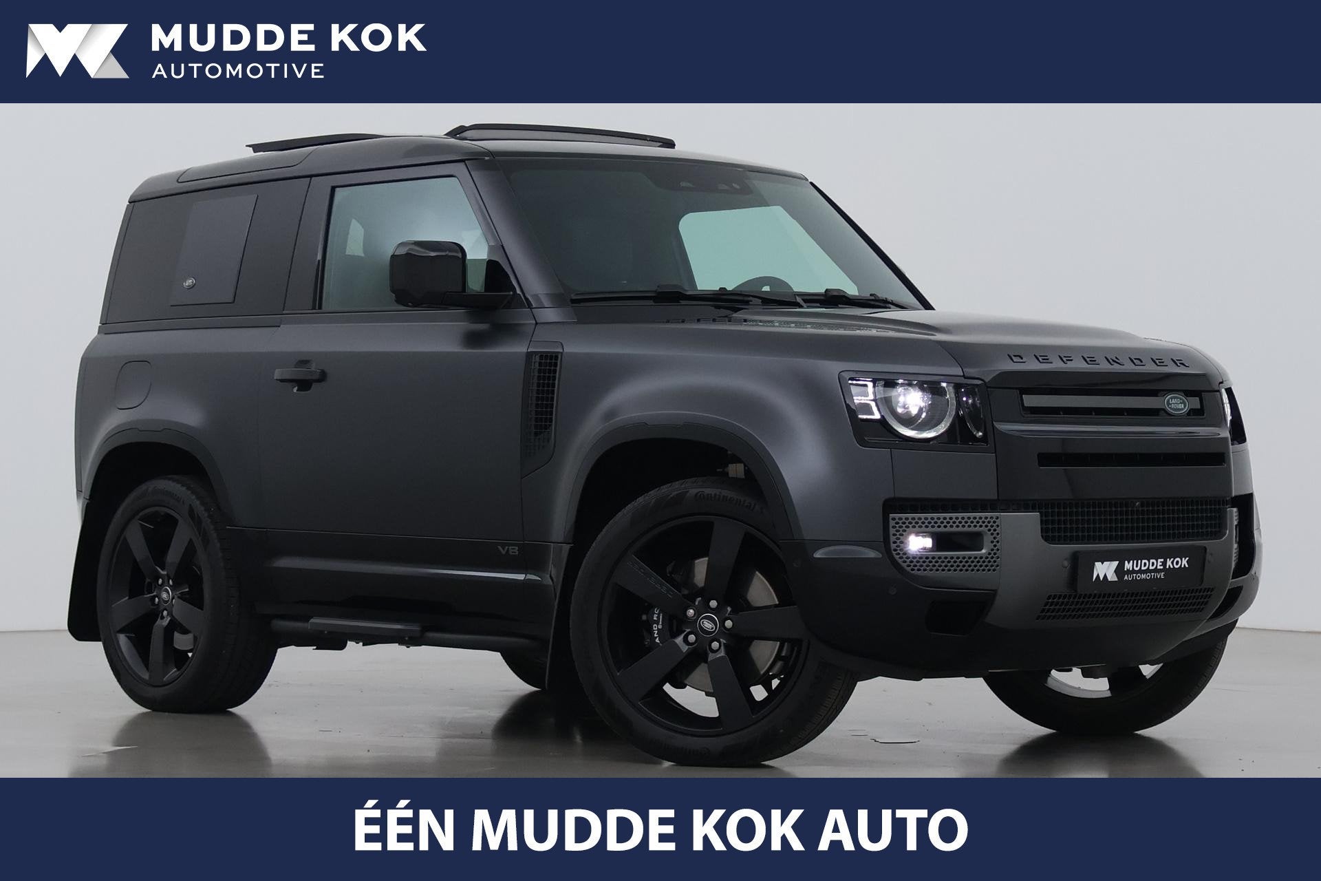 Land Rover Defender 5.0 P525 90 V8 Carpathian Edition 5- Per, Auto's, Land Rover, Automaat, 2546 kg, Leder, Startonderbreker
