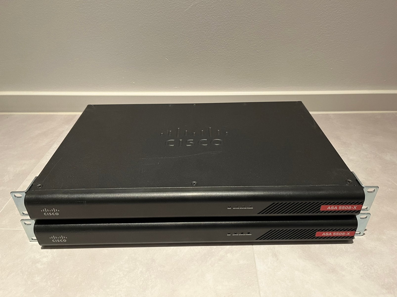 2x Cisco ASA 5508-X Firewall – werkend – 1U rackmount, Ophalen of Verzenden, Gebruikt