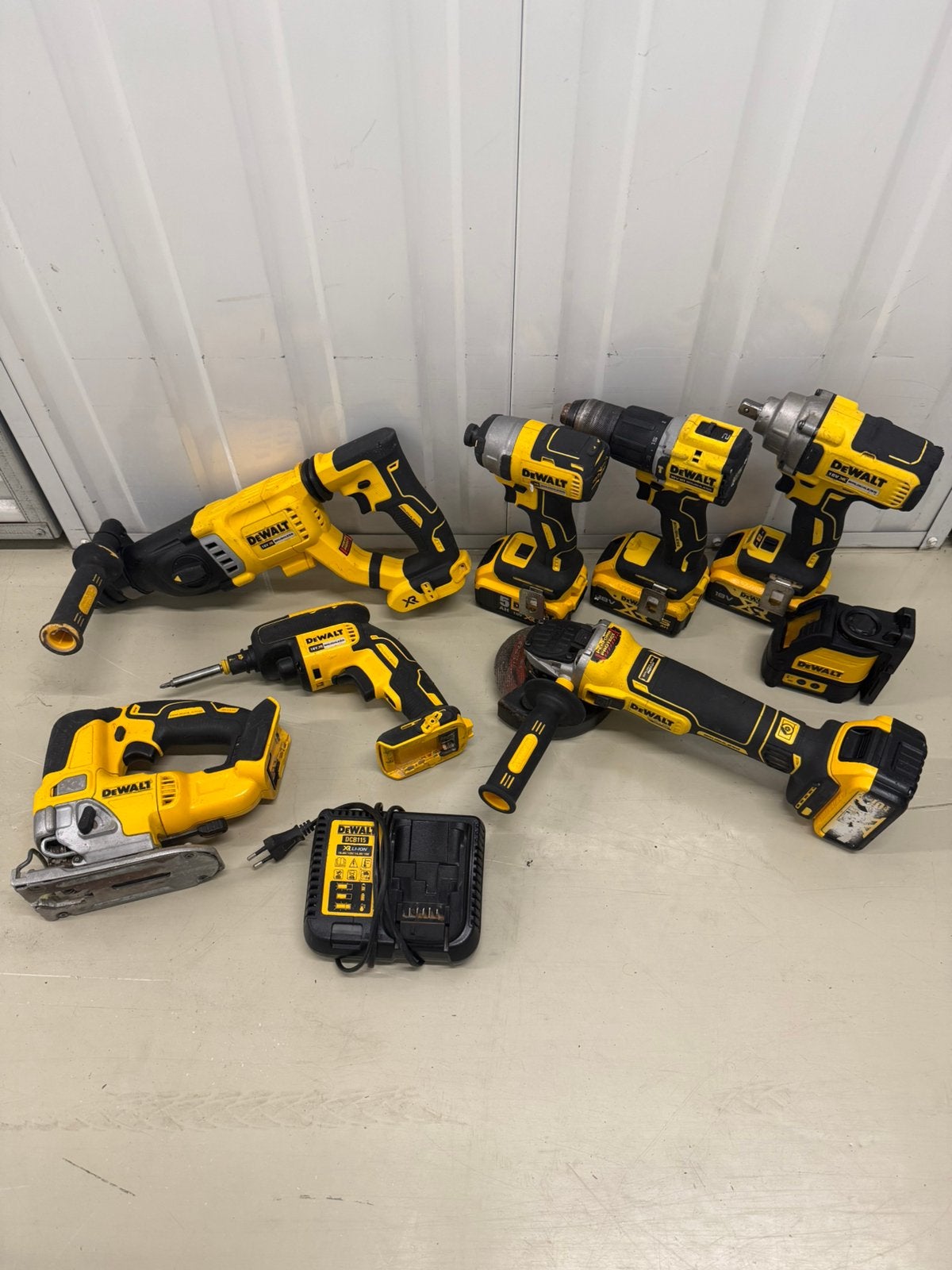 Complete DeWalt XR 18V gereedschapset, Ophalen of Verzenden, Gebruikt