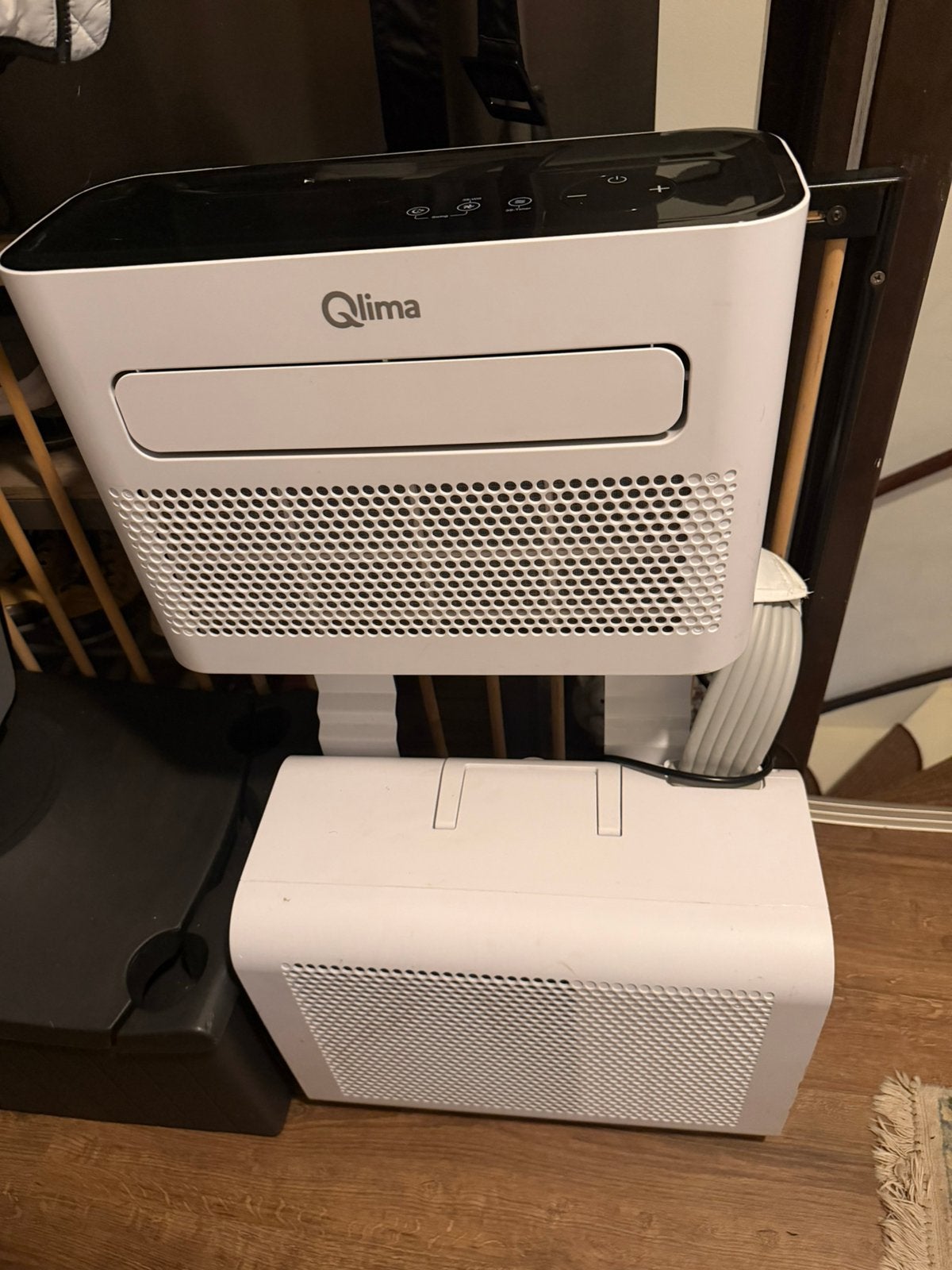 airconditioner is een Qlima MS-AC 5001 Mini-Split-Airco, Ophalen, Gebruikt, Minder dan 60 m³, 3 snelheden of meer